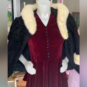 Vintage black Persian lamb jacket